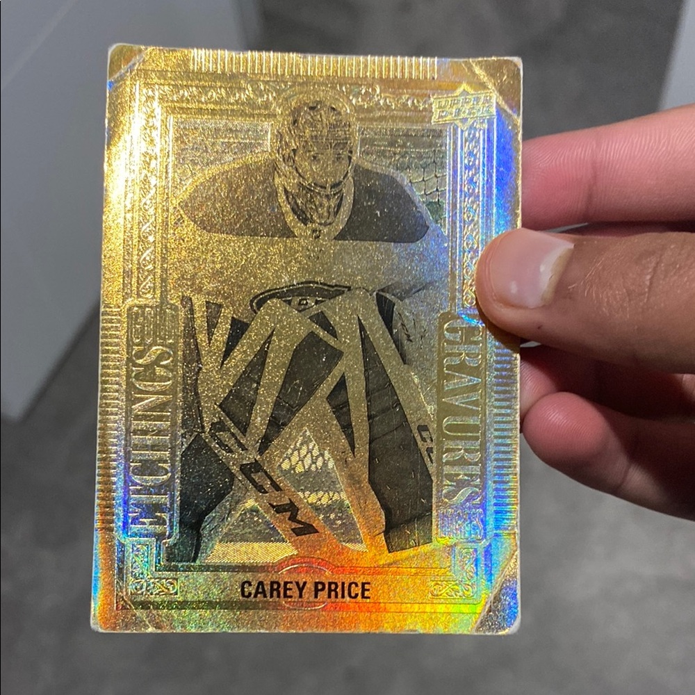 Gold Hockey Trading Card